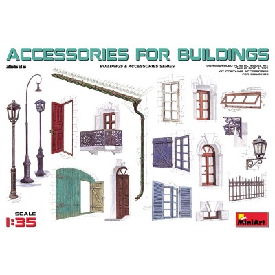 ACCESSORIES FOR BUILDINGS - 1/35 SCALE - MINIART